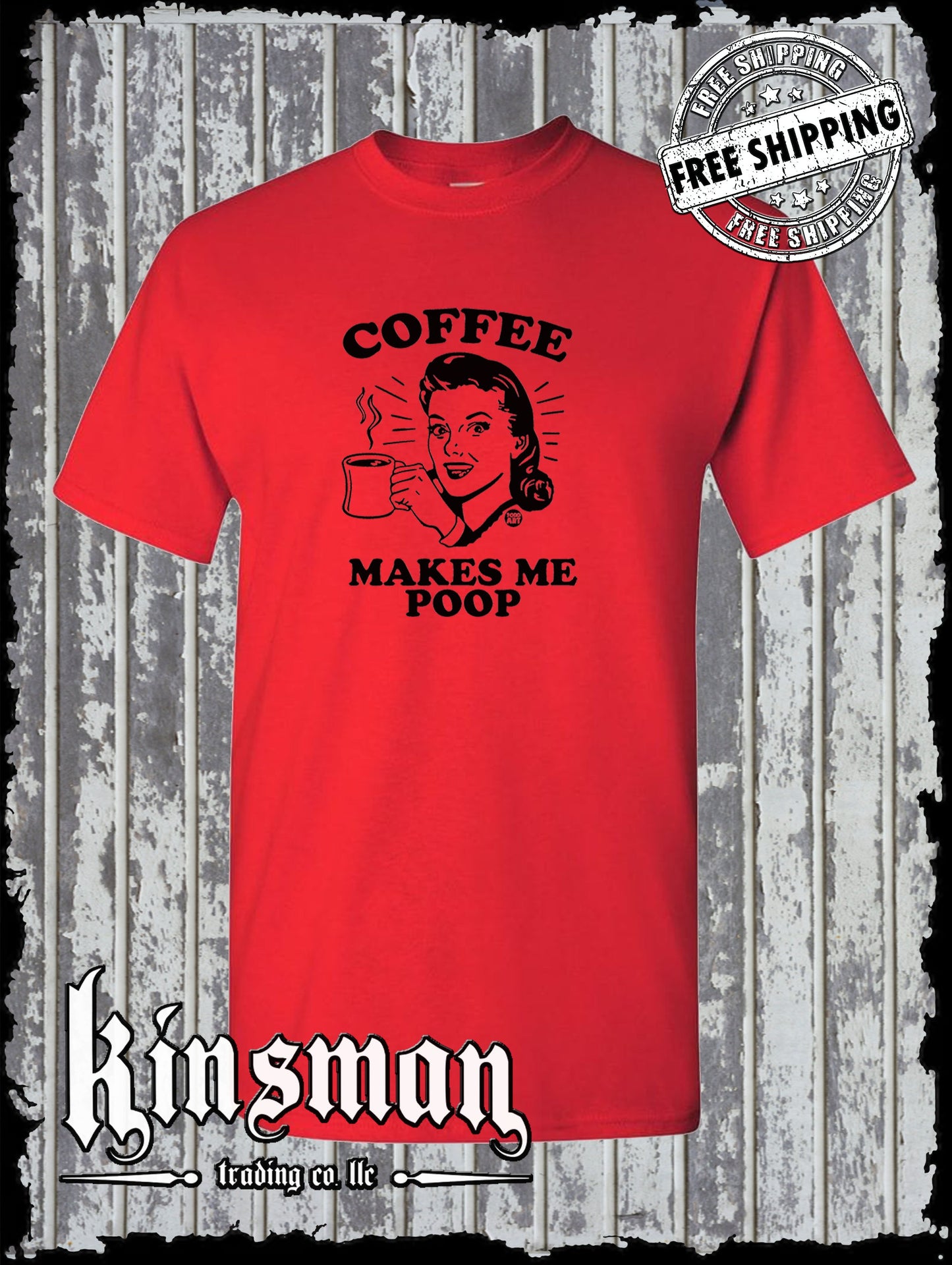 Coffee Makes Me Poop T-Shirt Todd Goldman Licensed