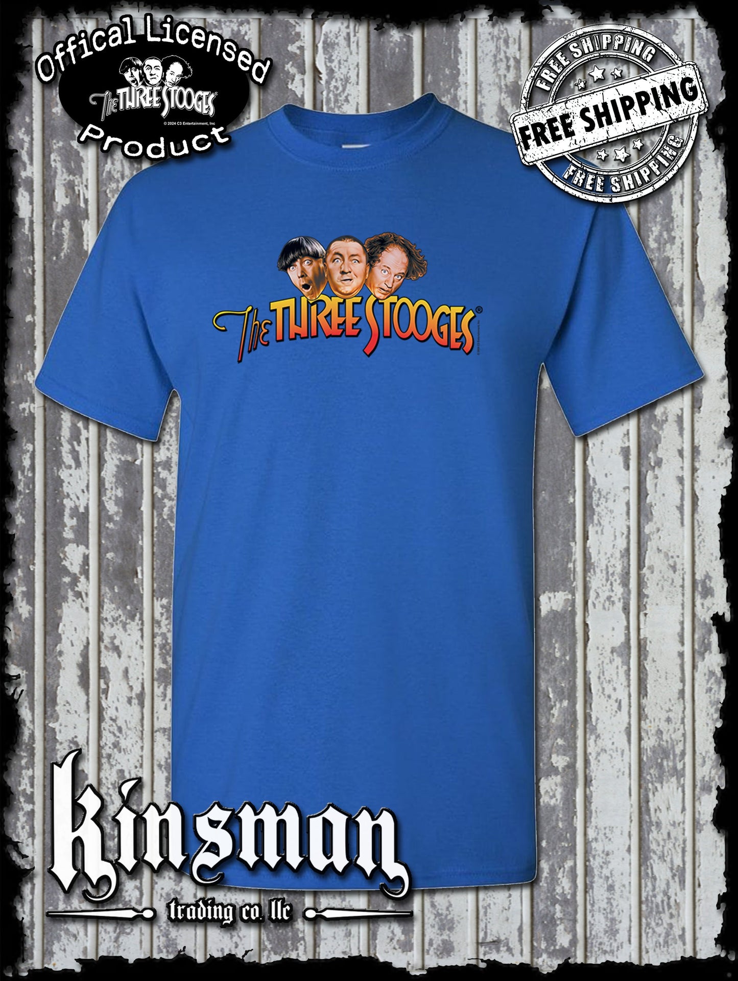 Three Stooges Classic Color Logo T-Shirt