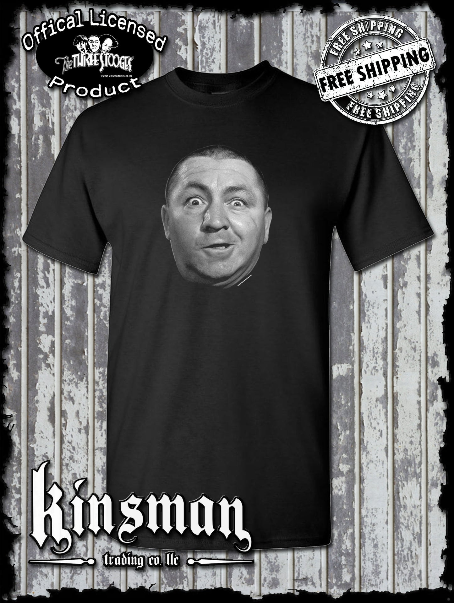Three Stooges Curly T-Shirt