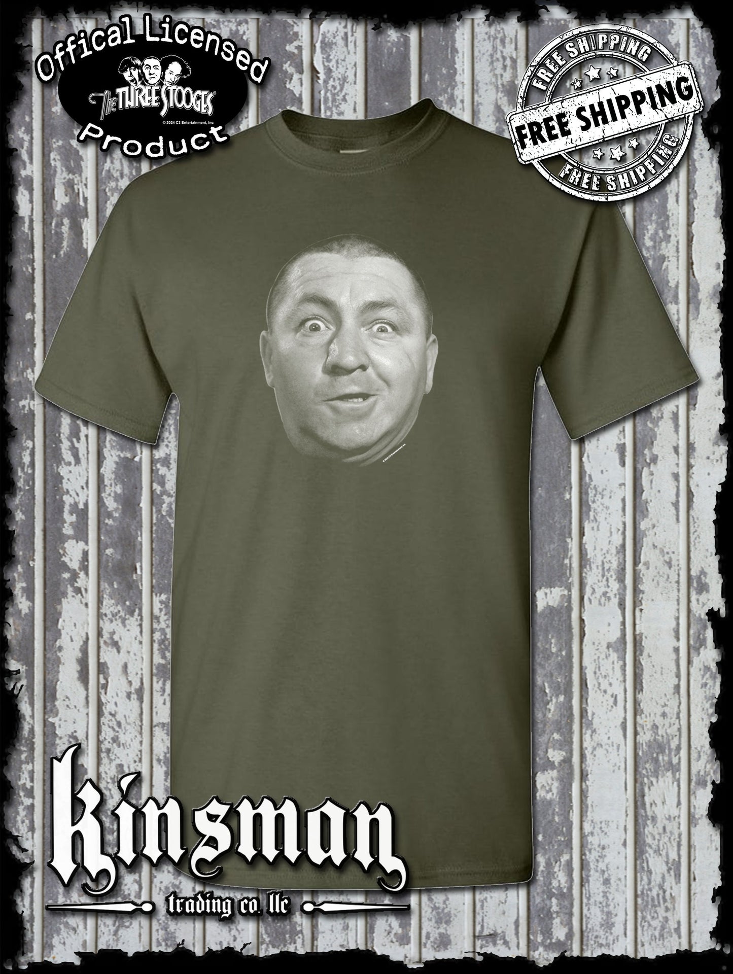 Three Stooges Curly T-Shirt