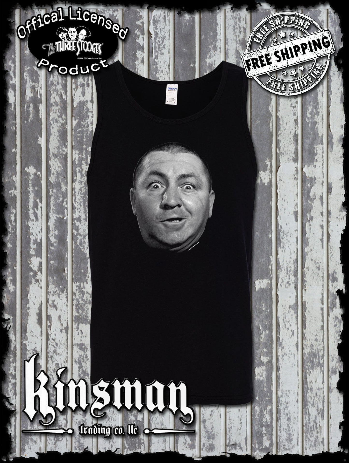 Three Stooges Curly Tank Top T-Shirt
