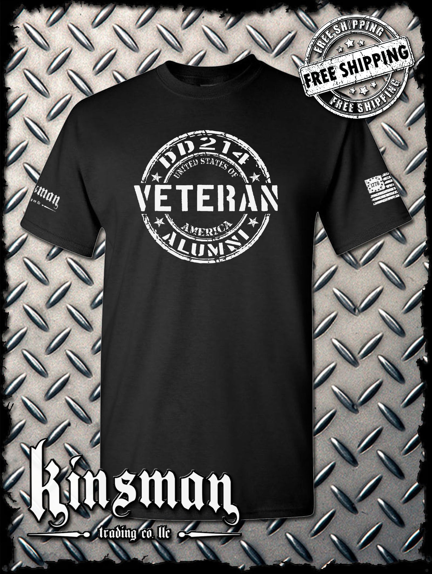 DD214 Alumni Veteran USA Military T-Shirt Army Marines Navy Air Force Veterans Day