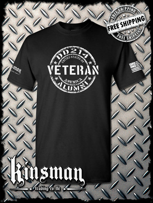 DD214 Alumni Veteran USA Military T-Shirt Army Marines Navy Air Force Veterans Day