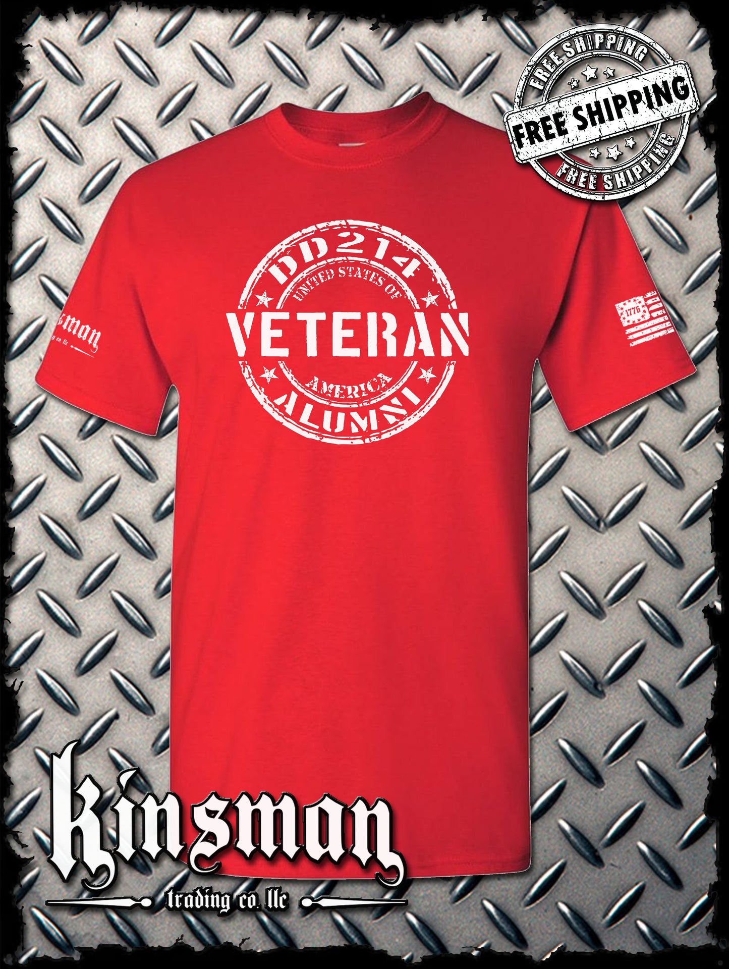 DD214 Alumni Veteran USA Military T-Shirt Army Marines Navy Air Force Veterans Day