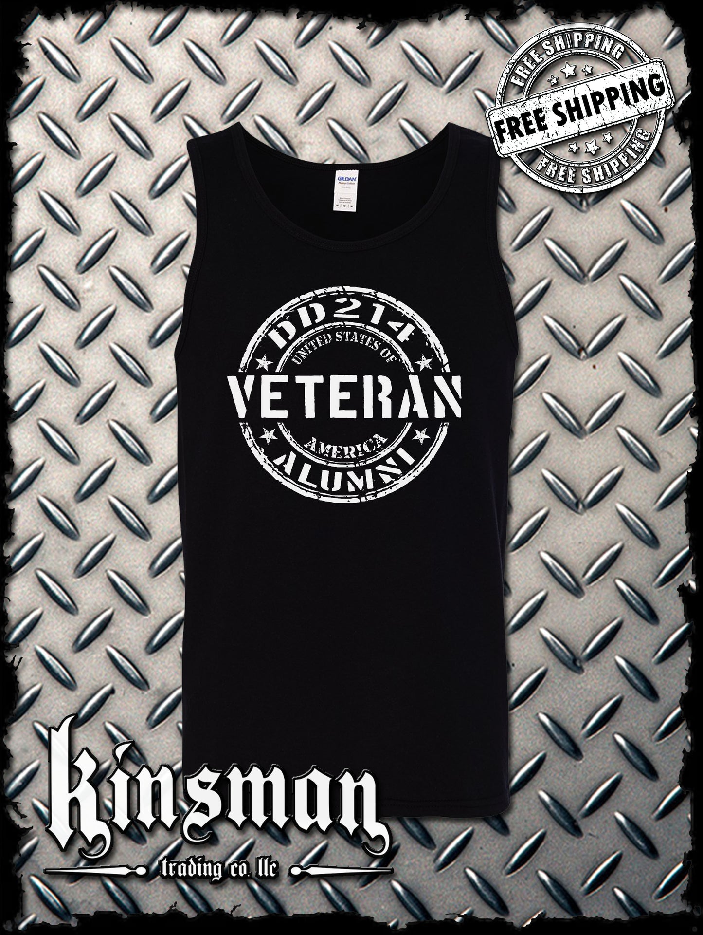 DD214 Alumni Veteran USA Military Tank Top T-Shirt Army Marines Navy Air Force Veterans Day