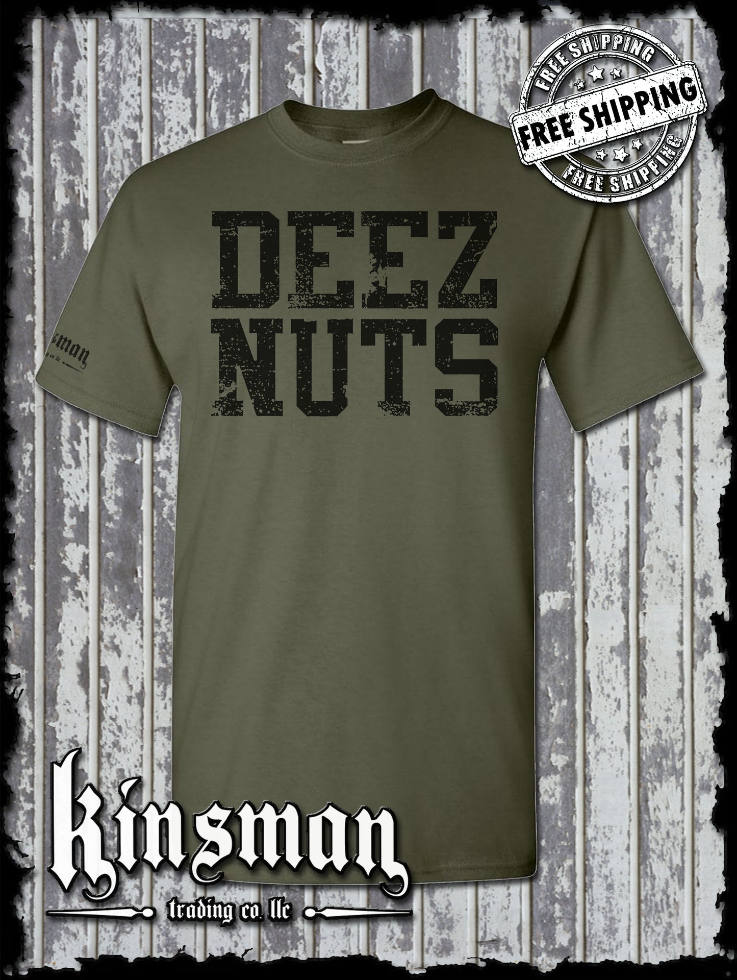 DEEZ NUTS T-Shirt - Funny Vulgar College Humor Tee