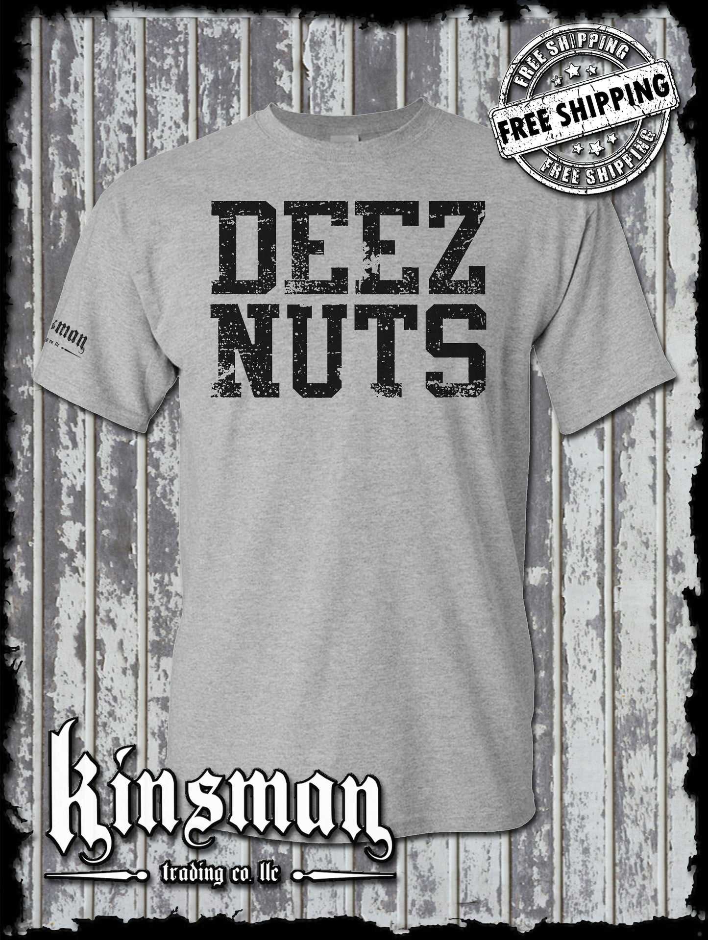 DEEZ NUTS T-Shirt - Funny Vulgar College Humor Tee