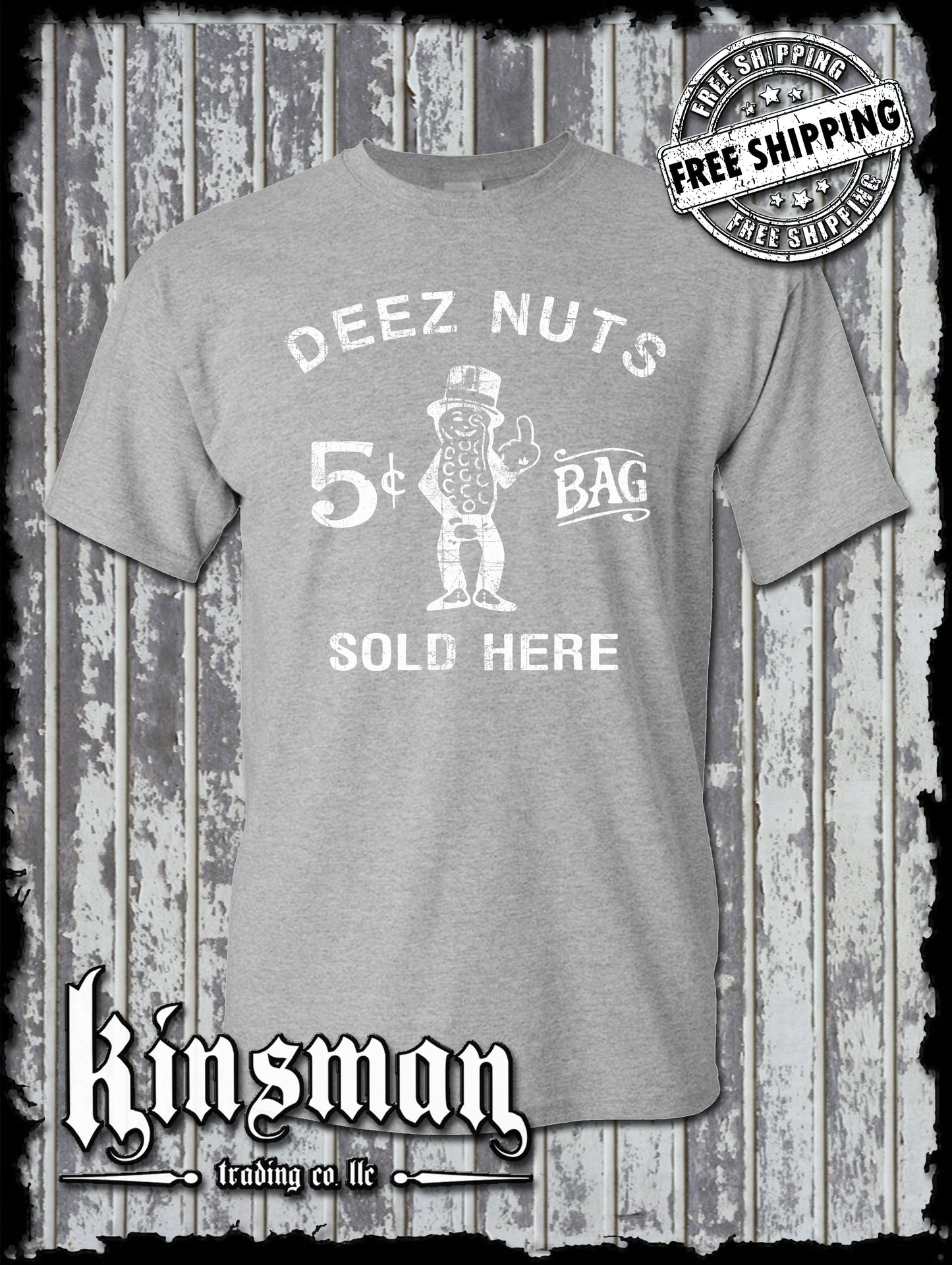 Deez Nuts Sold Here T-Shirt - Funny Adult's Only Rude College Humor