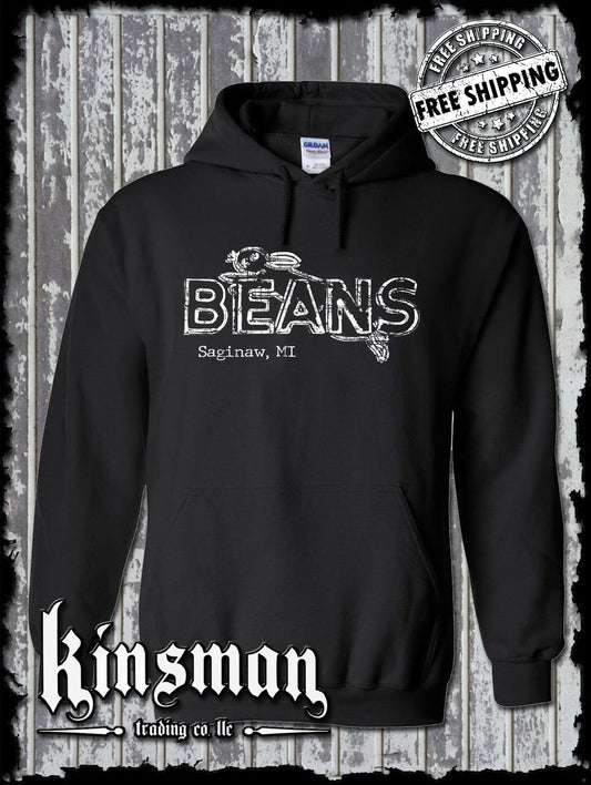 Saginaw Beans Bunny Rabbit Sweatshirt / Hoodie Souvenir Gift Mid-Michigan
