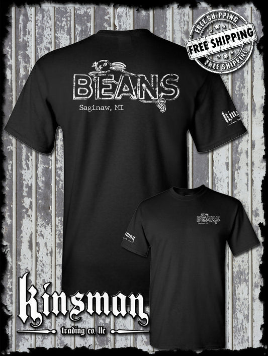 Saginaw Beans Bunny Rabbit 2-Sided T-Shirt Souvenir Gift Mid-Michigan
