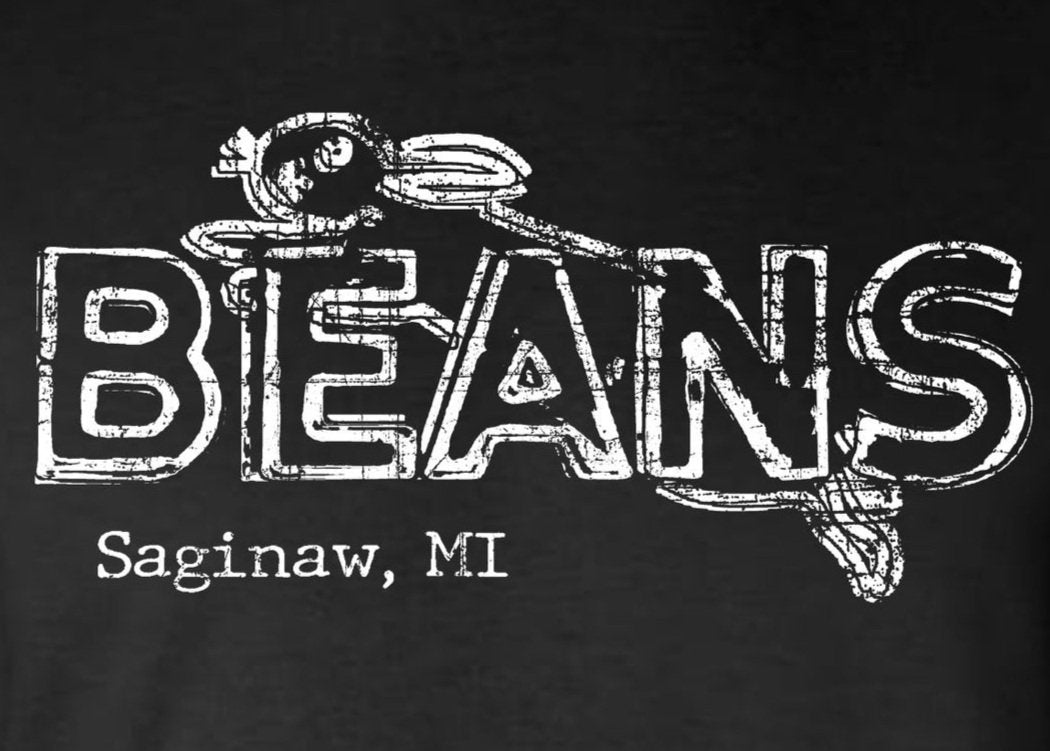 Saginaw Beans Bunny Rabbit 2-Sided Sweatshirt / Hoodie Souvenir Gift Mid-Michigan