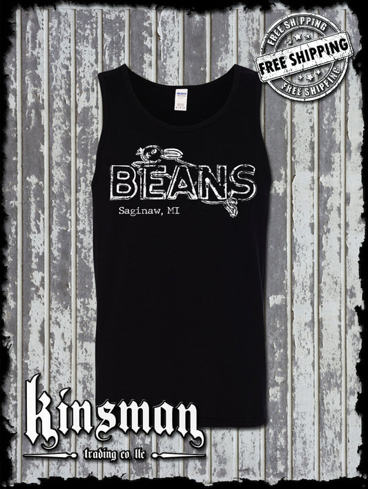 Saginaw Beans Bunny Rabbit Tank Top T-Shirt Souvenir Gift Mid-Michigan