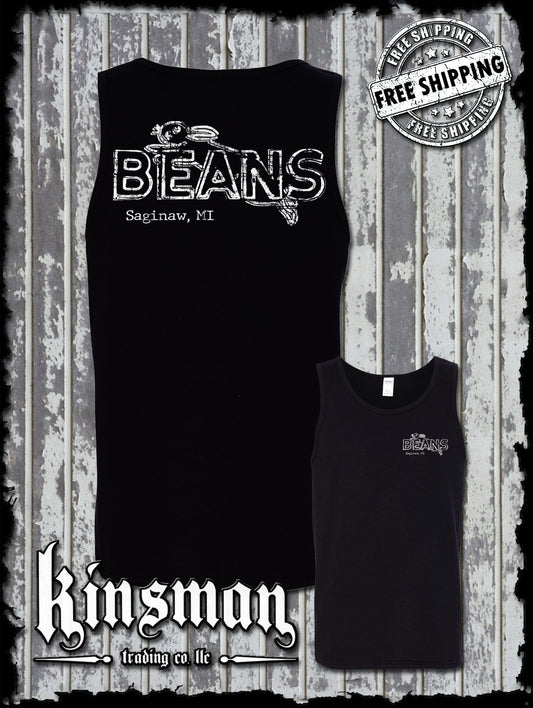 Saginaw Beans Bunny Rabbit 2-Sided Tank Top T-Shirt Souvenir Gift Mid-Michigan