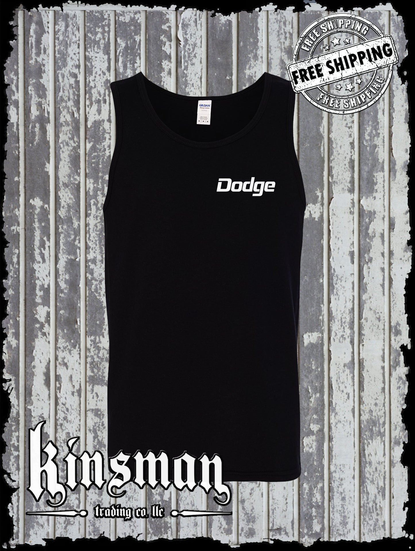 Dodge Logo Crest Tank Top T-Shirt - Official Licensed Product