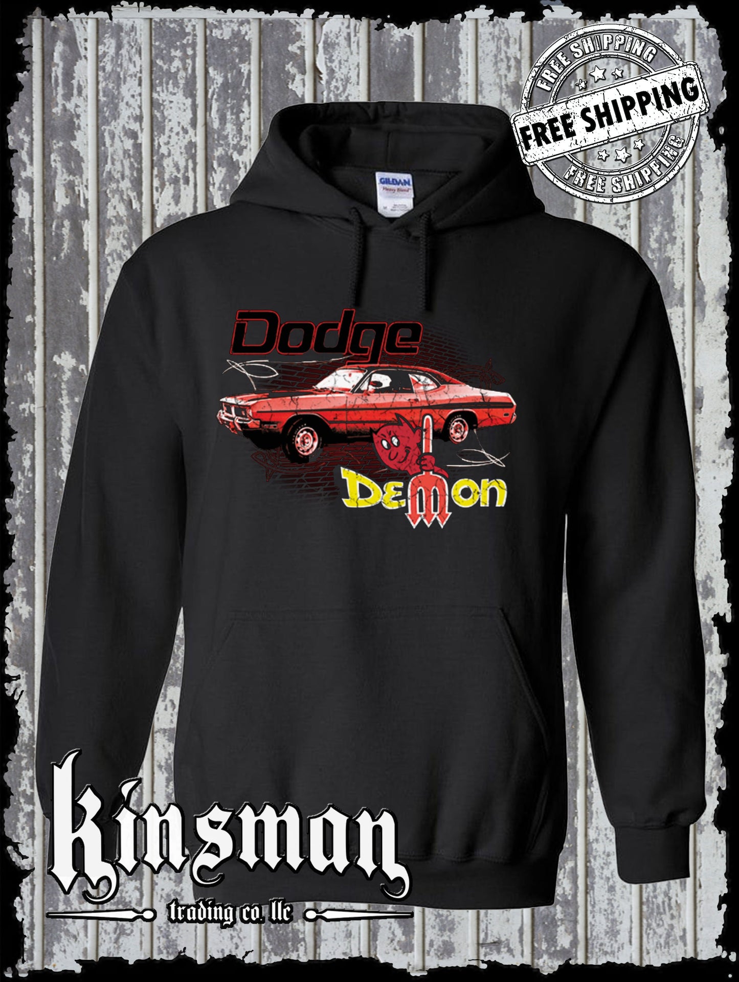 Dodge Demon Hoodie / Sweatshirt Route 66 American Classic Retro Cars