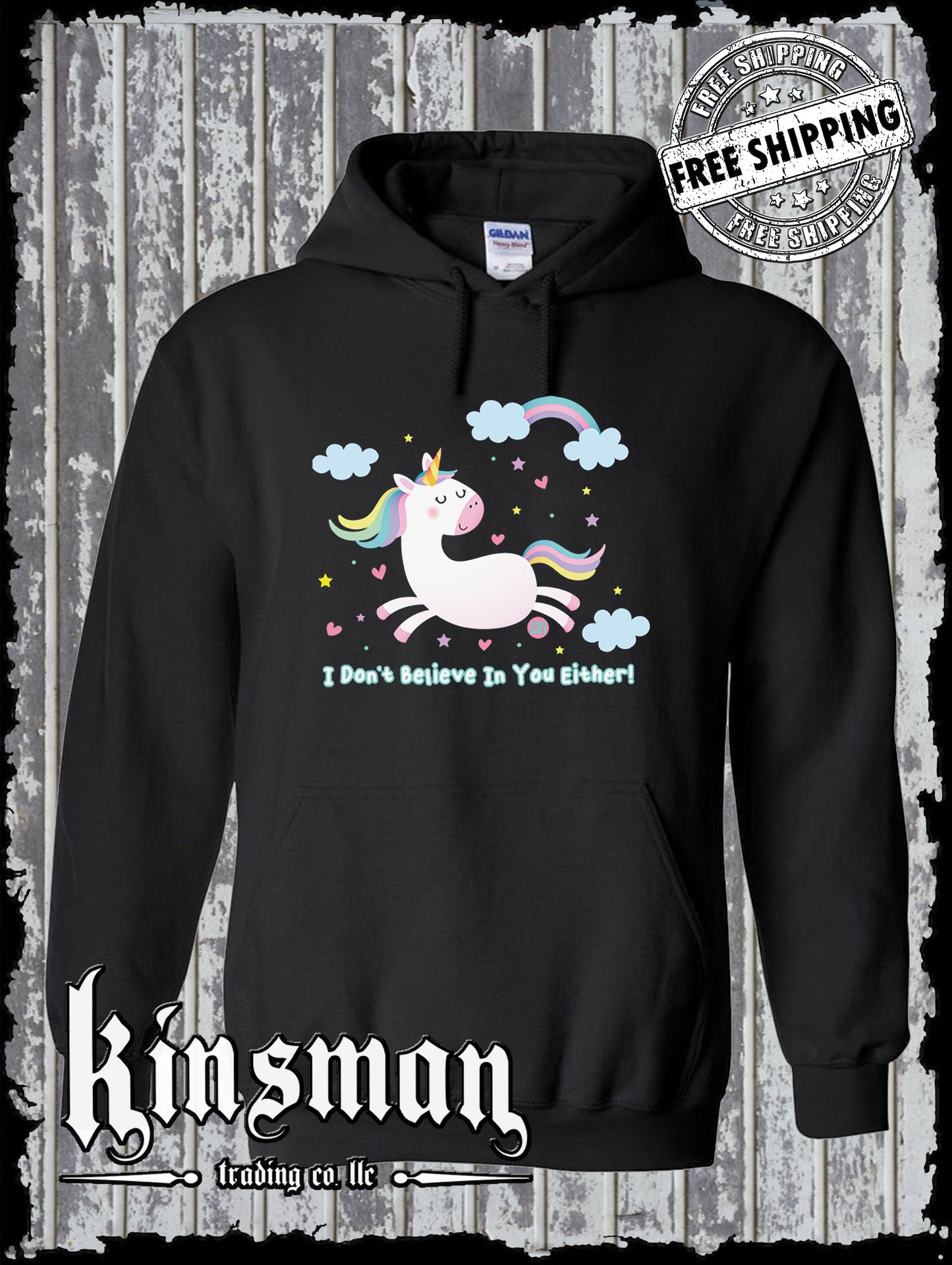 I Don't Believe In You Either Unicorn Hoodie Todd Goldman