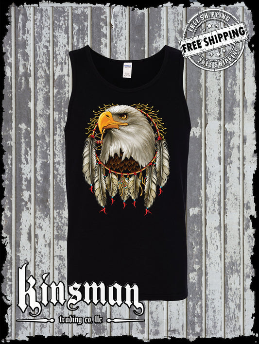Eagle Dreamcatcher Tank Top T-Shirt Native American Pride Indian Feathers