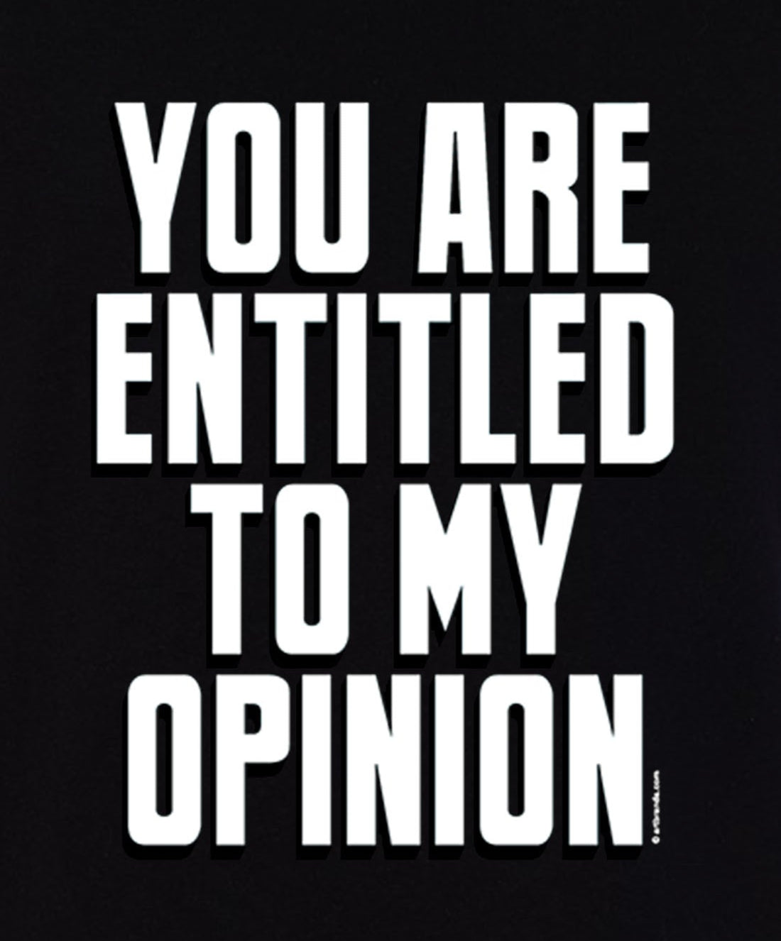 You Are Entitled To My Opinion Funny Sarcastic Tank Top T-Shirt