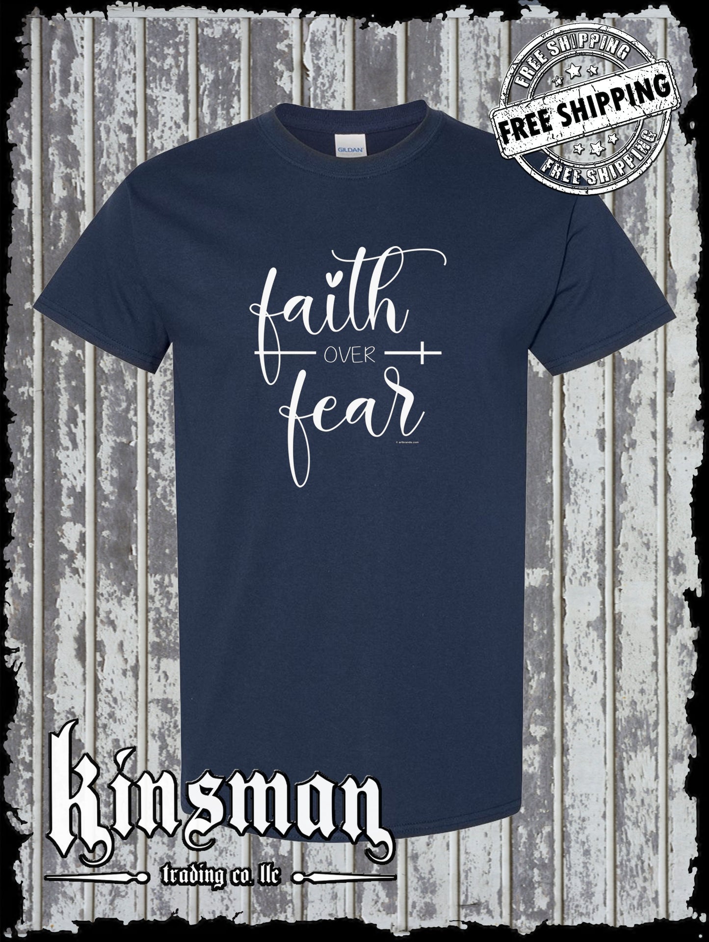 Faith Over Fear T-Shirt - Christian Faith Jesus God Belief Religious