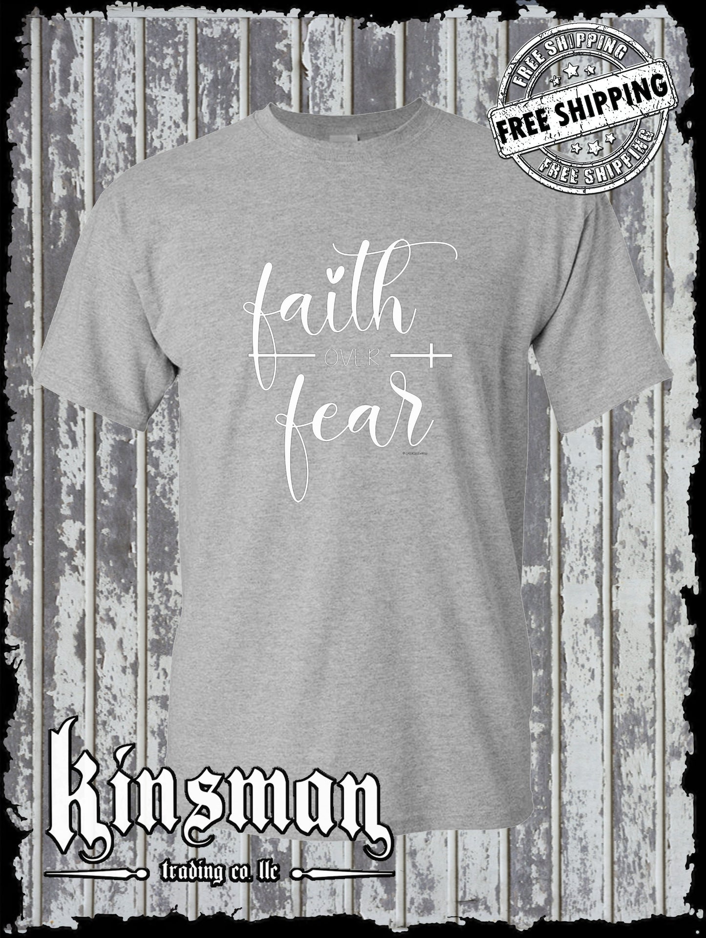 Faith Over Fear T-Shirt - Christian Faith Jesus God Belief Religious
