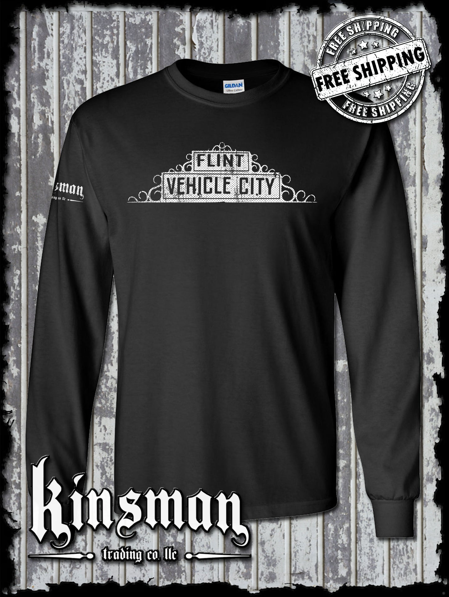 Flint Michigan Vehicle City Long Sleeve T-Shirt