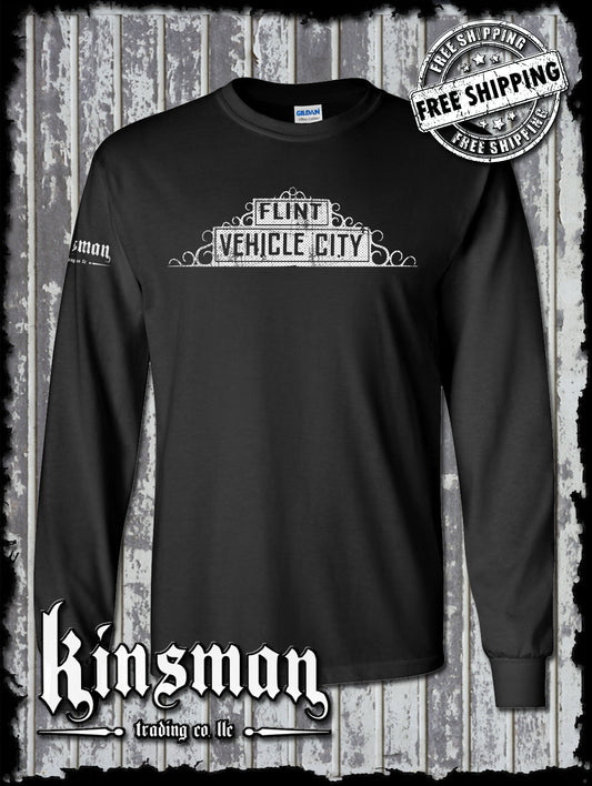 Flint Michigan Vehicle City Long Sleeve T-Shirt
