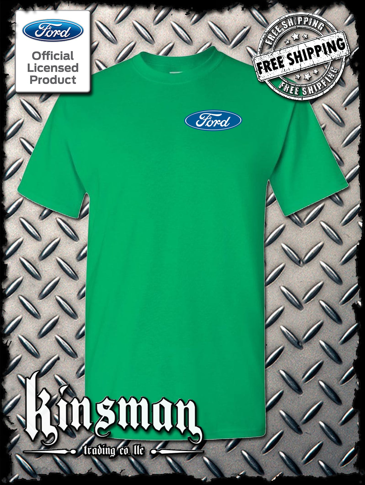 Ford Classic Blue Logo Crest T-Shirt