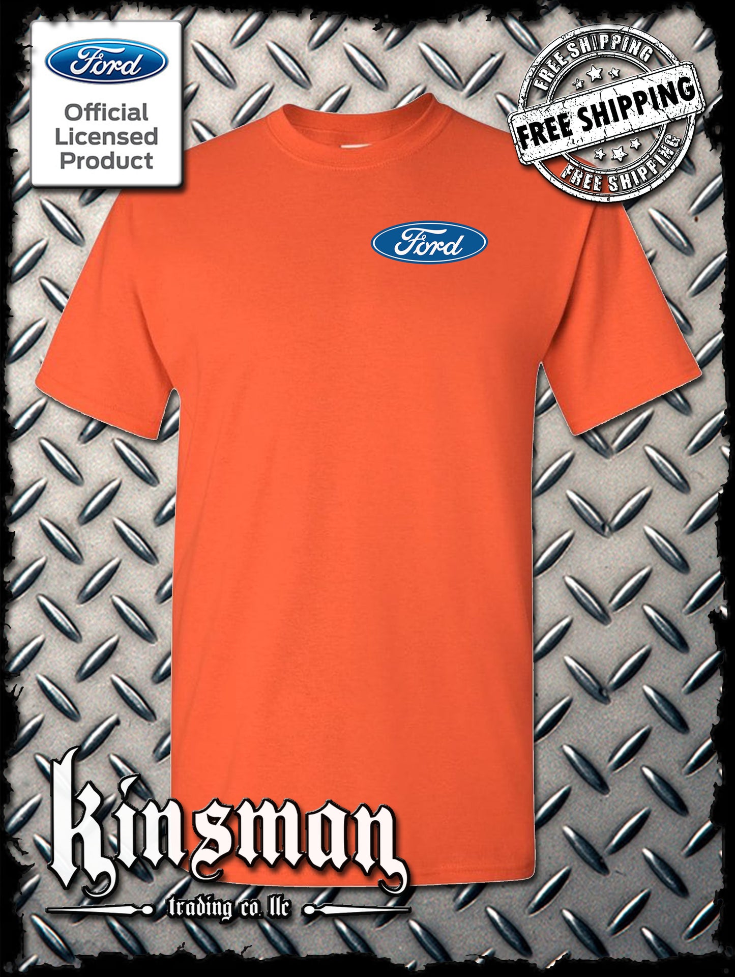 Ford Classic Blue Logo Crest T-Shirt