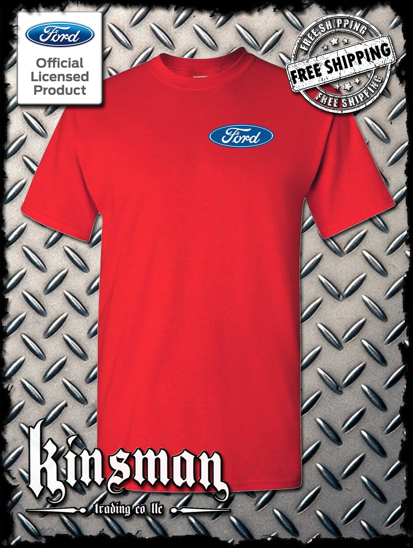 Ford Classic Blue Logo Crest T-Shirt