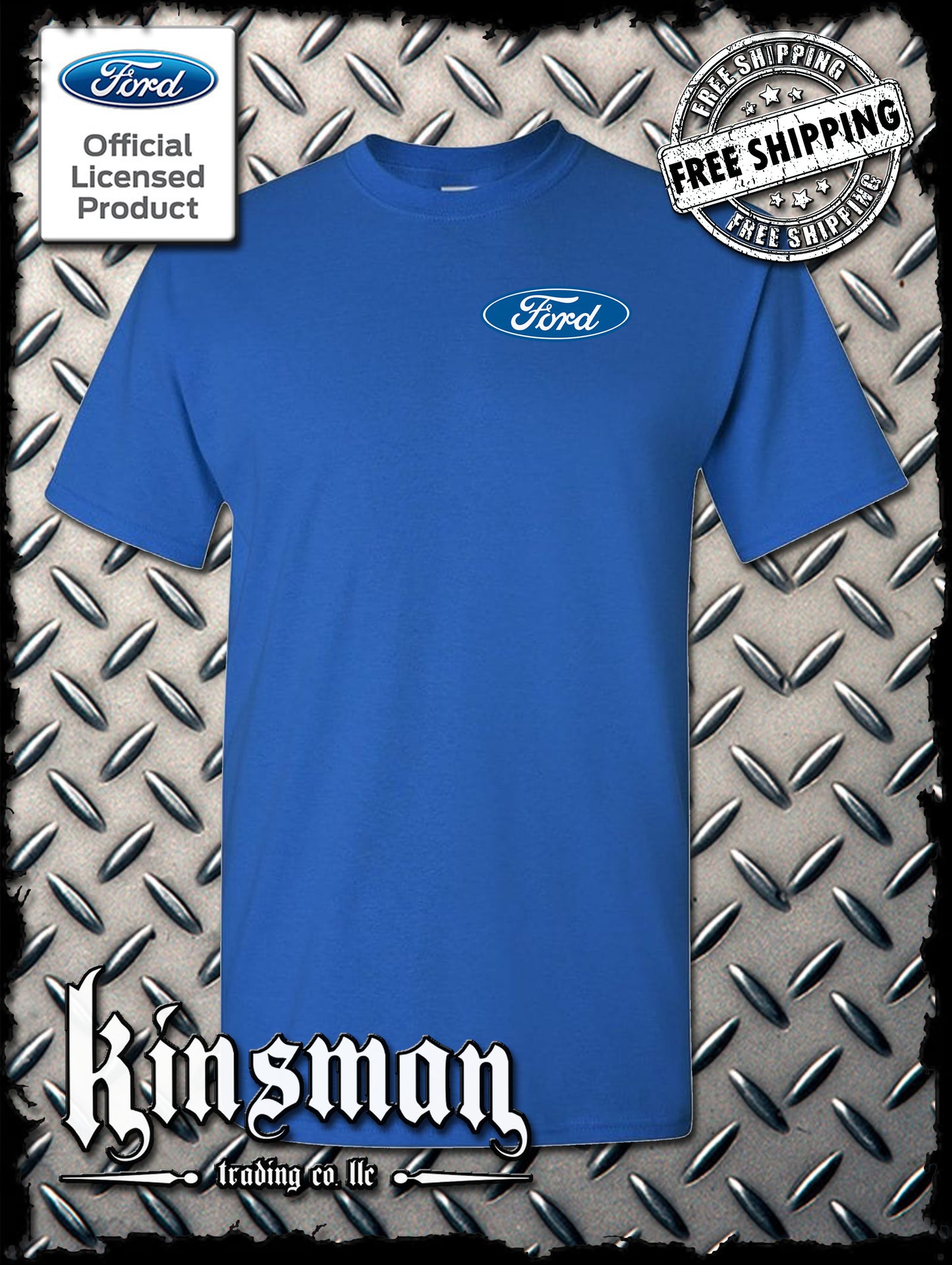 Ford Classic Blue Logo Crest T-Shirt