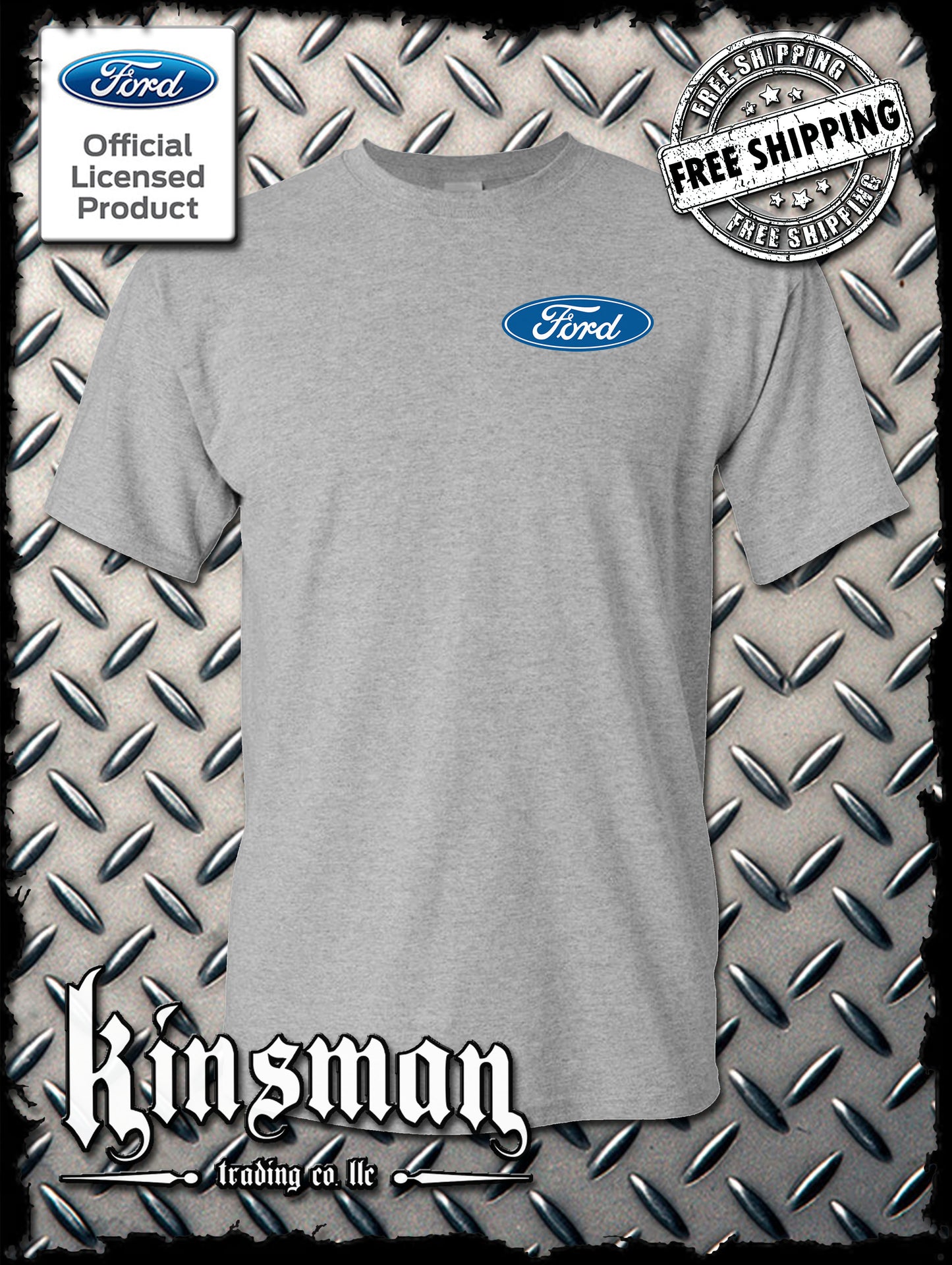 Ford Classic Blue Logo Crest T-Shirt