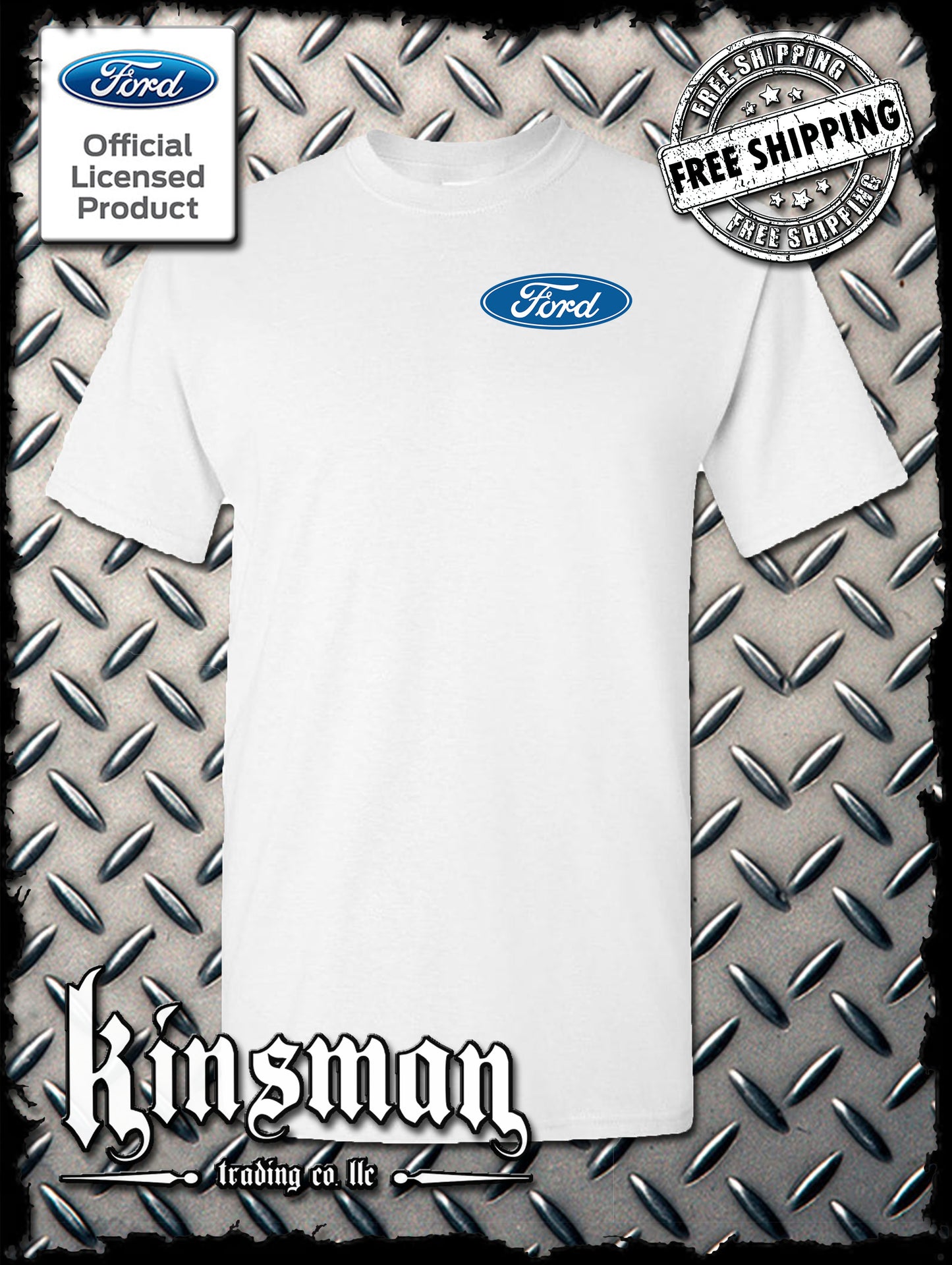 Ford Classic Blue Logo Crest T-Shirt