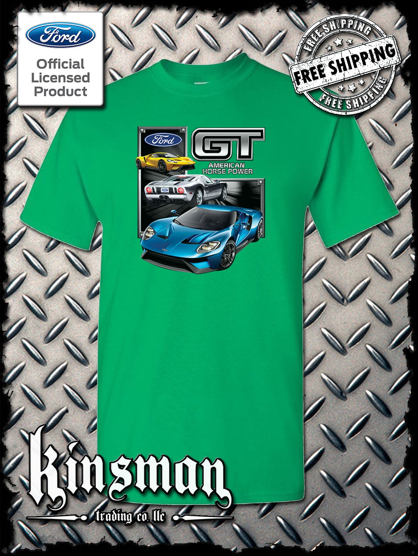 Ford GT T-Shirt Mustang 500 Shelby Cobra American Horsepower