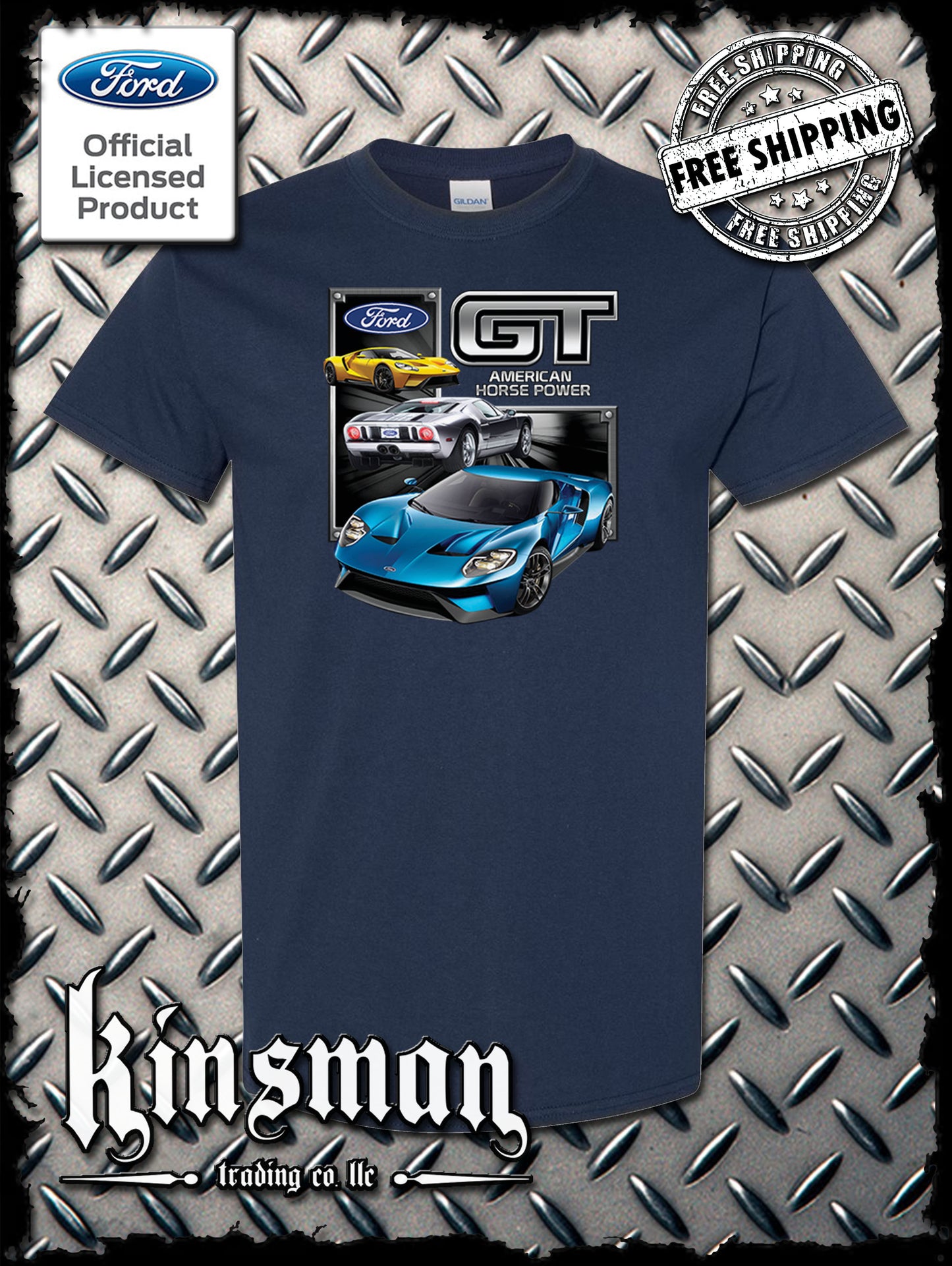Ford GT T-Shirt Mustang 500 Shelby Cobra American Horsepower