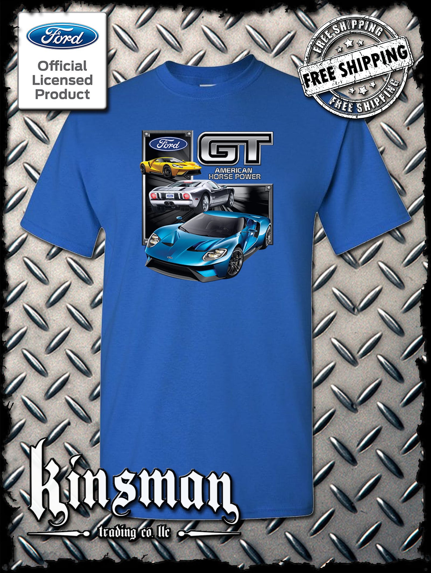 Ford GT T-Shirt Mustang 500 Shelby Cobra American Horsepower