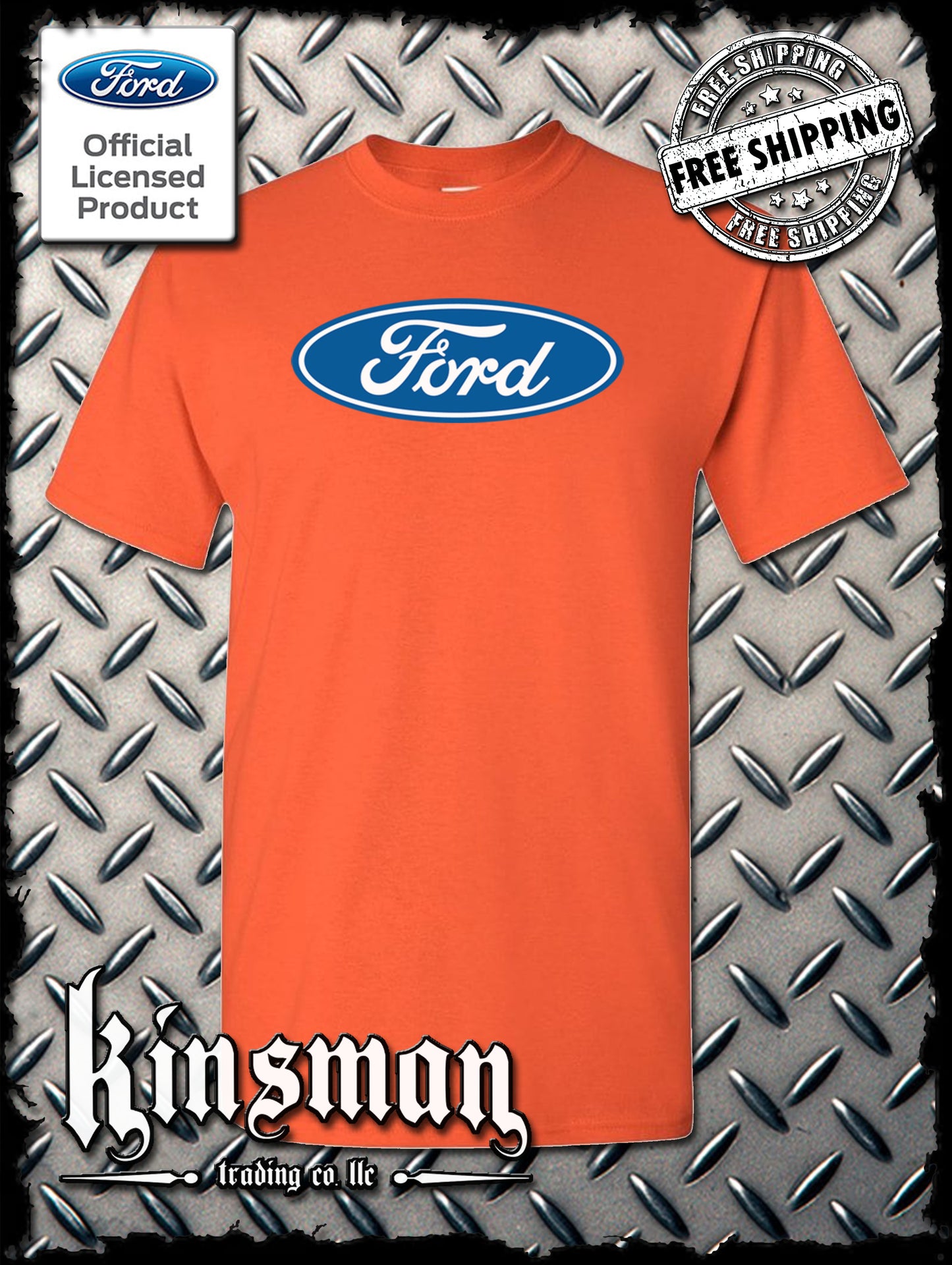 Classic FORD Oval Logo T-Shirt - F-150 Mustang 4x4 Authentic Licensed Ford Motor Product
