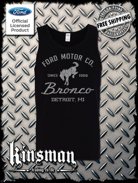 Ford Motor Co Bronco Detroit, MI Tank Top T-Shirt - Official Licensed Product
