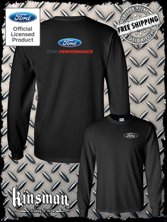 Licensed Ford Performance 2-Sided Long Sleeve T-Shirt Mustang F-150