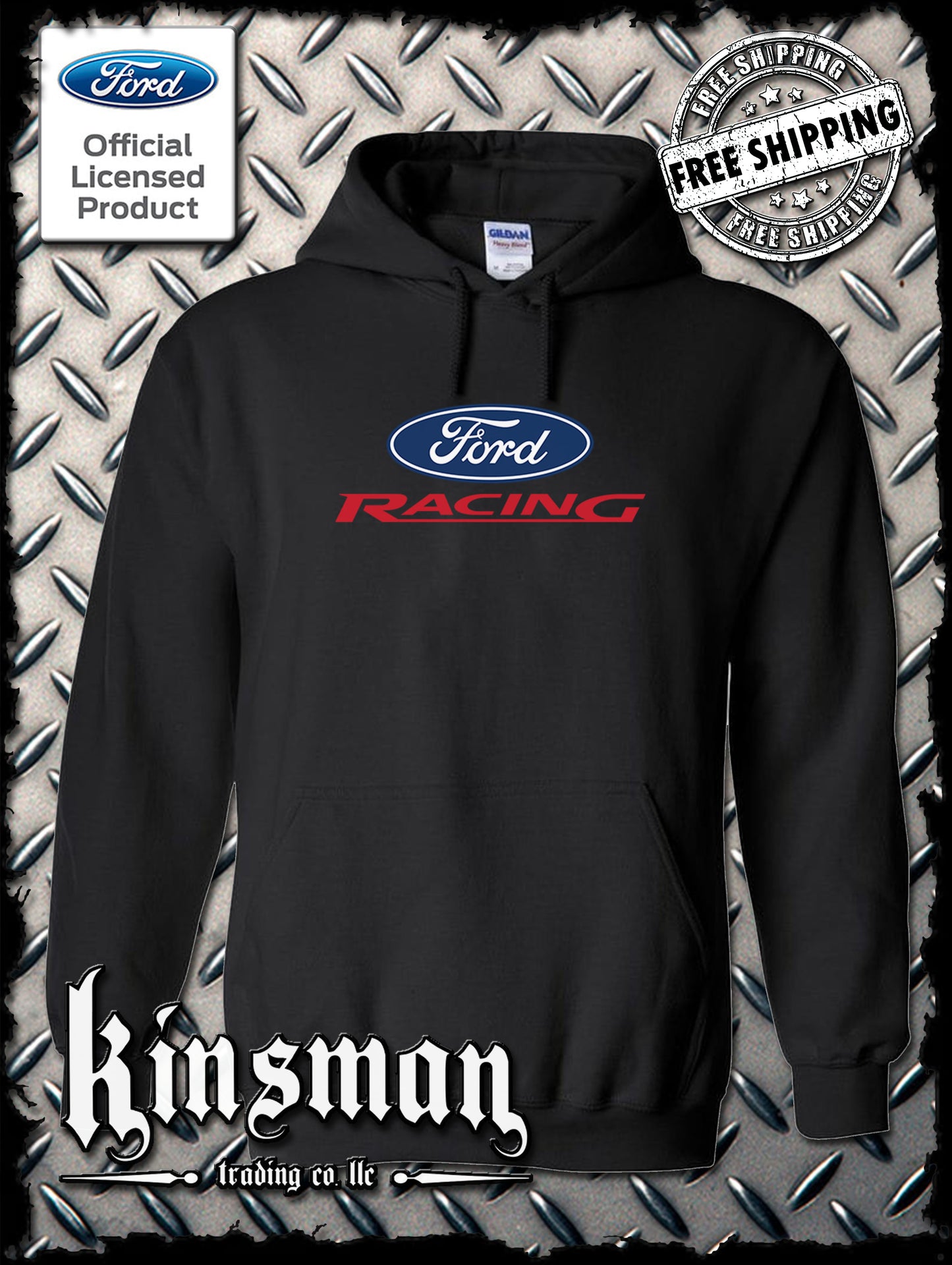 Ford Racing Logo Hoodie / Sweatshirt - Official Licensed Product - Mustang F-150