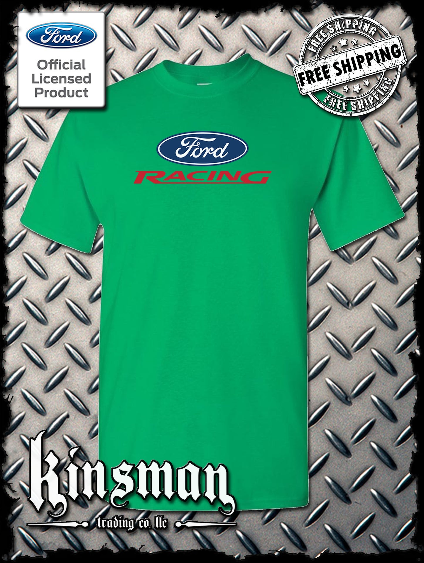 Ford Racing Logo T-Shirt - Official Licensed Product - Mustang F-150