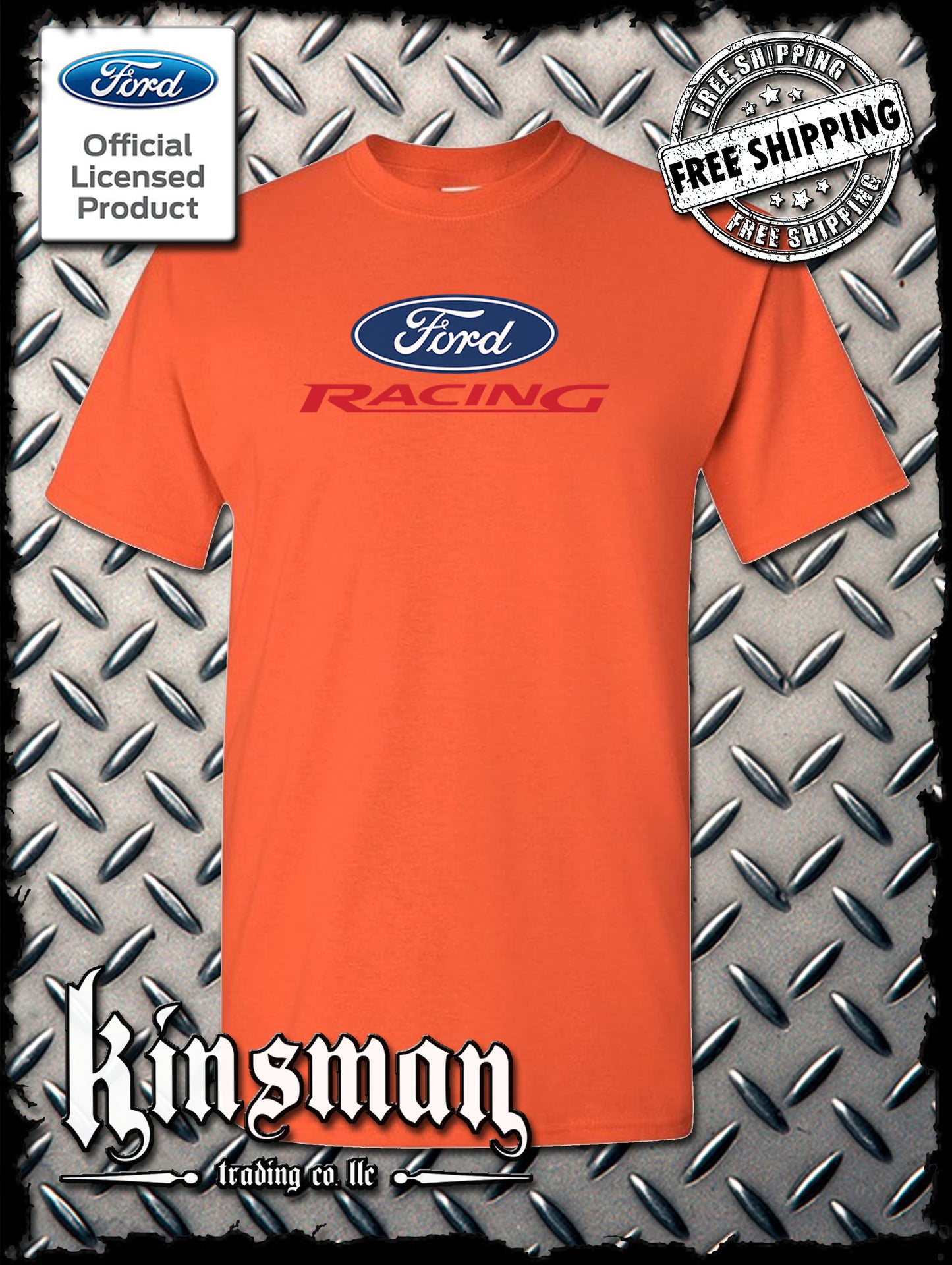 Ford Racing Logo T-Shirt - Official Licensed Product - Mustang F-150