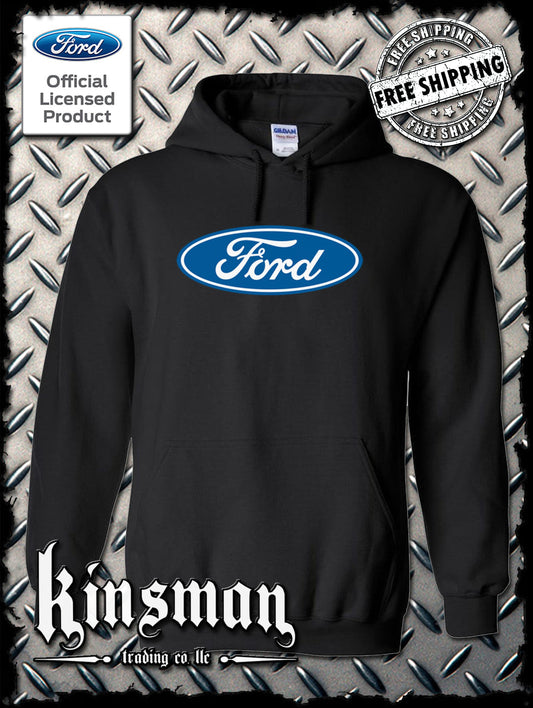 Ford Classic Blue Oval Logo Hoodie / Sweatshirt