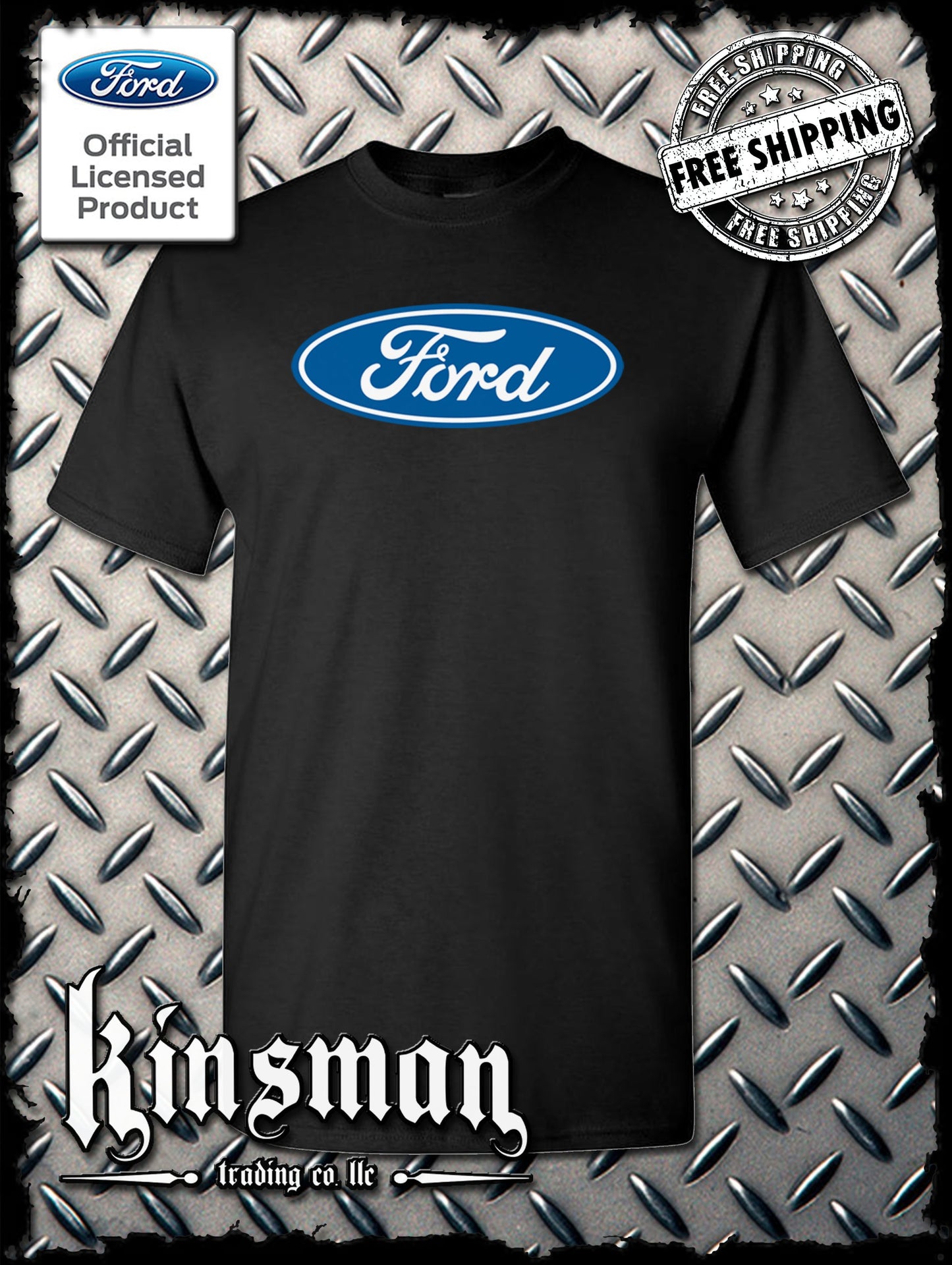 Ford Classic Blue Oval Logo T-Shirt