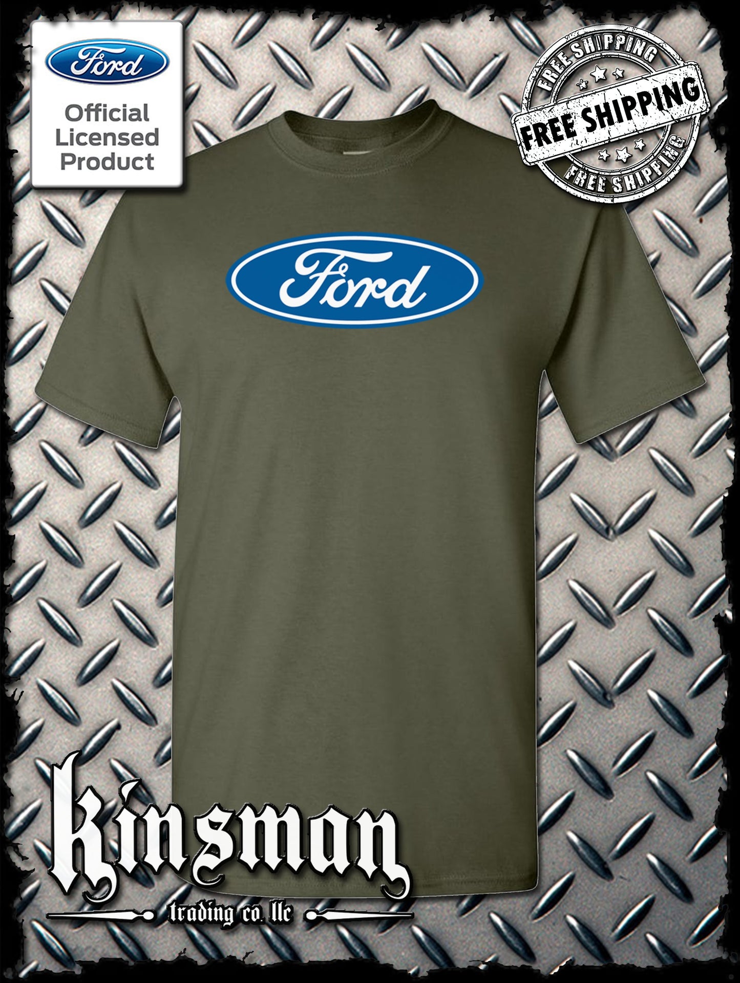 Ford Classic Blue Oval Logo T-Shirt