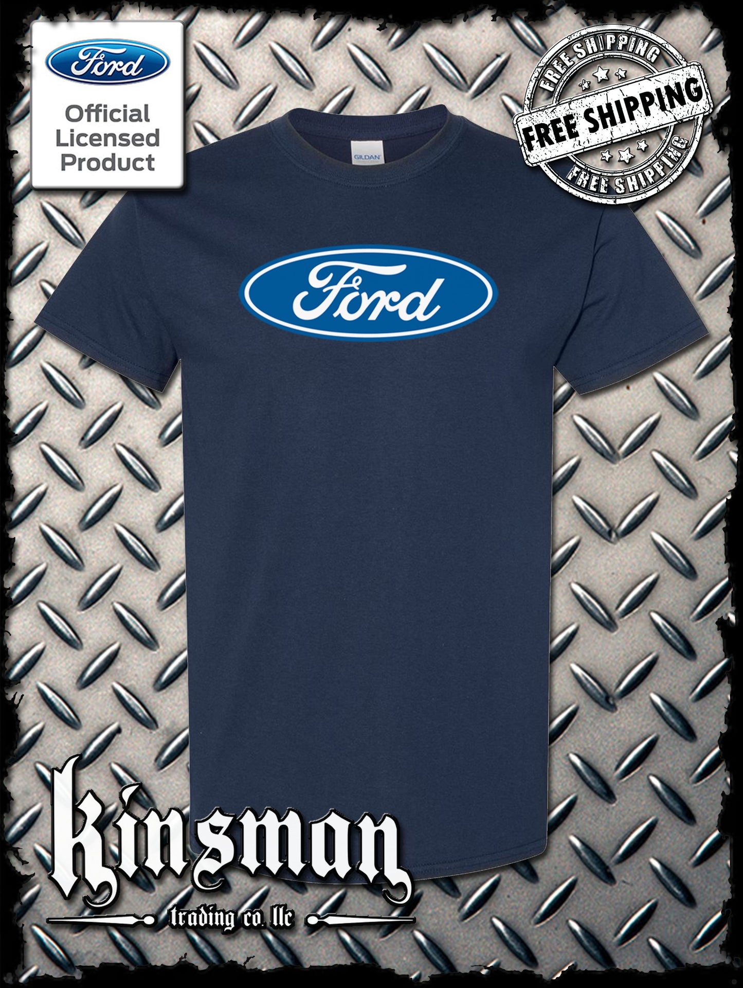 Ford Classic Blue Oval Logo T-Shirt
