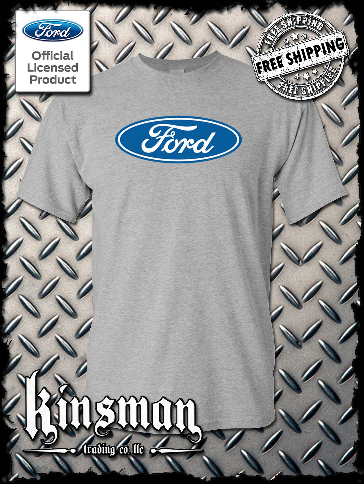 Ford Classic Blue Oval Logo T-Shirt