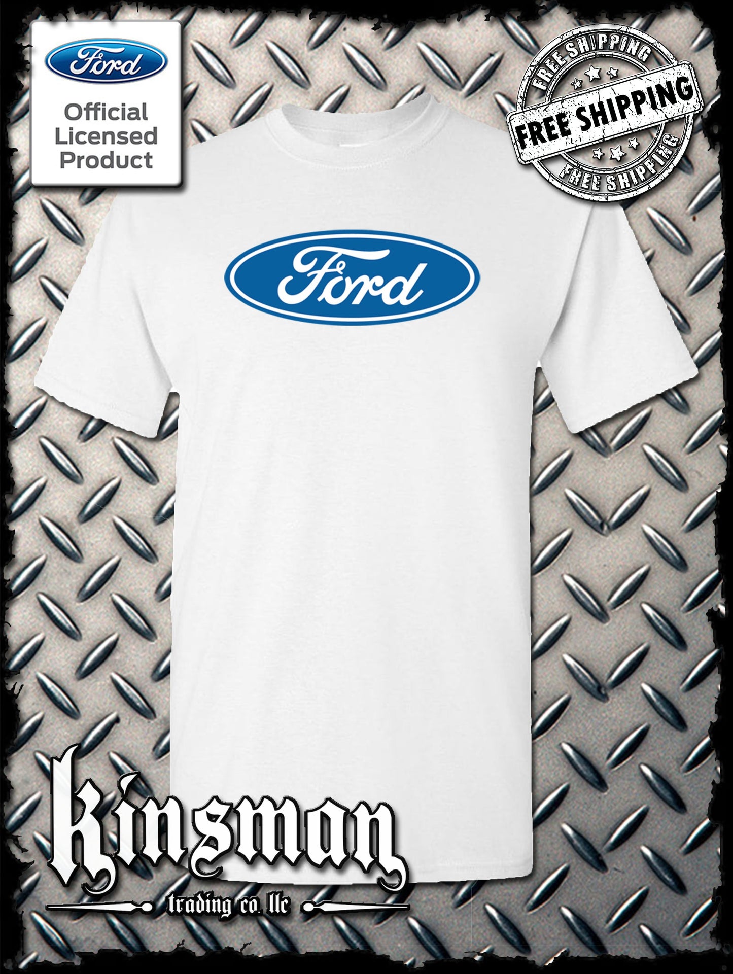Ford Classic Blue Oval Logo T-Shirt
