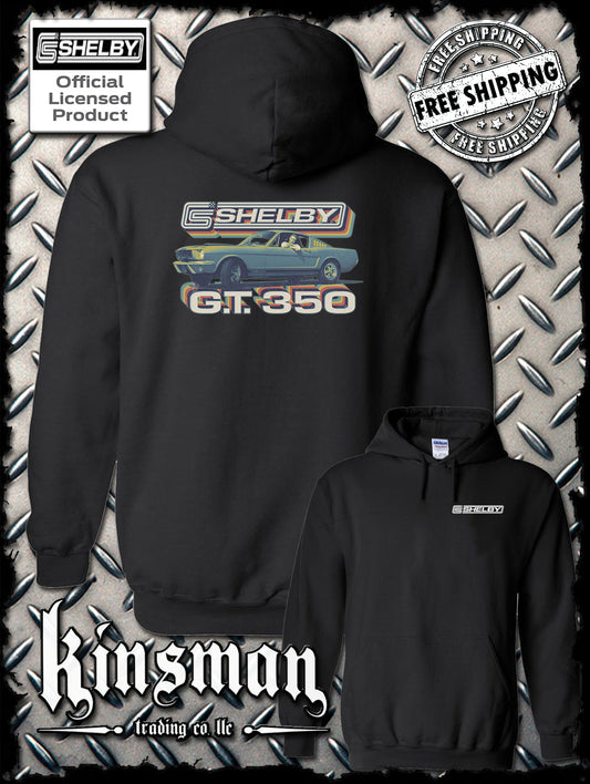 Carroll Shelby Vintage GT 350 2-Sided Hoodie / Sweatshirt Ford Mustang