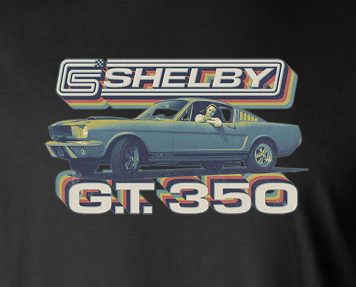Carroll Shelby Vintage GT 350 Long Sleeve T-Shirt Ford Mustang