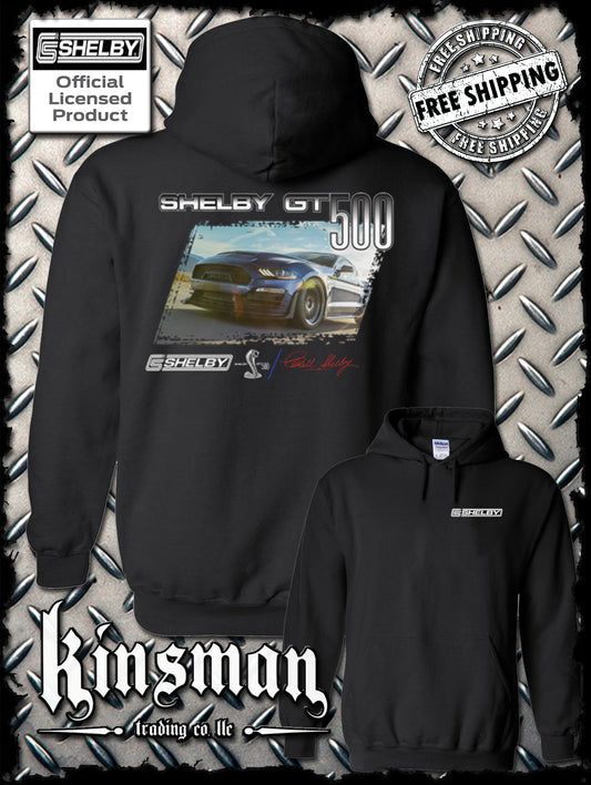 Carroll Shelby GT 500 2-Sided Hoodie / Sweatshirt Ford Mustang